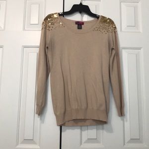 Gold sequined sweater